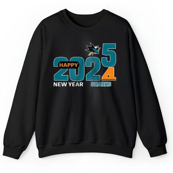 San Jose Sharks Happy New Year NHL Gift For Fan Hello 2025 Unisex Sweatshirt TAS23087