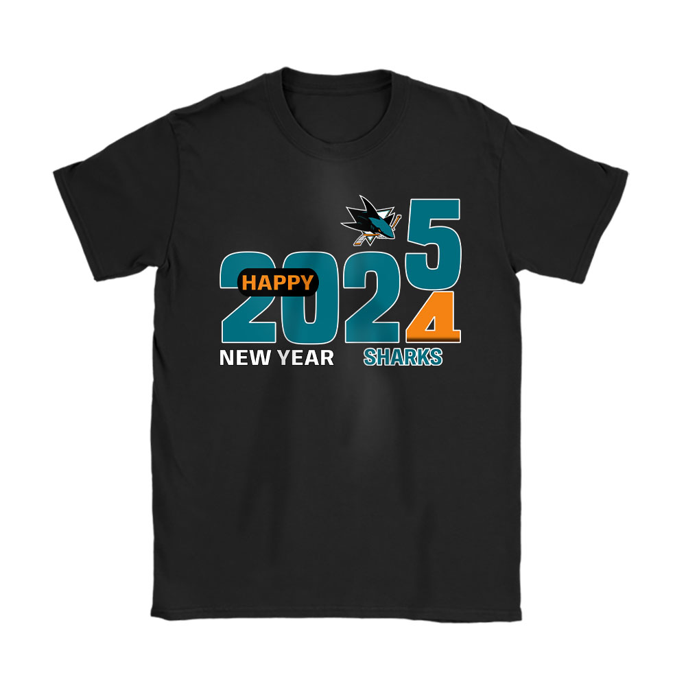 San-Jose-Sharks-Happy-New-Year-NHL-Gift-For-Fan-Hello-2025-Unisex-T-Shirt-Cotton-Tee-TAT23087 San Jose Sharks Happy New Year NHL Gift For Fan Hello 2025 Unisex T-Shirt Cotton Tee TAT23087