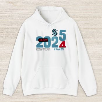 Seattle Kraken Happy New Year NHL Gift For Fan Hello 2025 Unisex Hoodie TAH23062