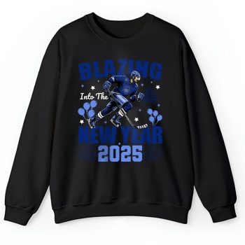Toronto Maple Leafs Blazing Into The New Year NHL Gift For Fan Hello 2025 Unisex Sweatshirt TAS23152