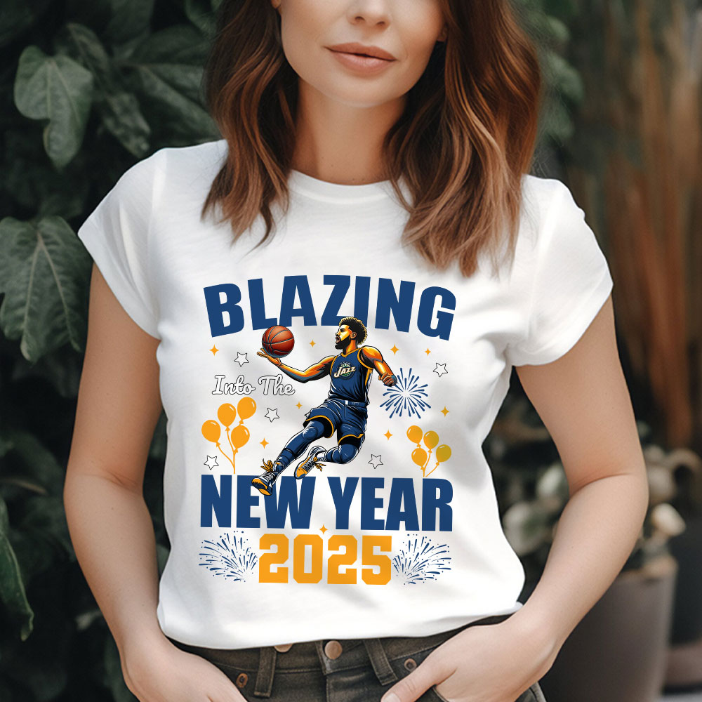 Utah-Jazz-Blazing-Into-The-New-Year-NBA-Gift-For-Fan-Hello-2025-Unisex-Sweatshirt-TAS23168-2