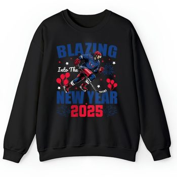 Washington Capitals Blazing Into The New Year NHL Gift For Fan Hello 2025 Unisex Sweatshirt TAS22366