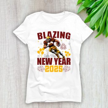 Washington Commanders Blazing New Year NFL Gift For Fan Hello 2025 Unisex Sweatshirt TAS23187