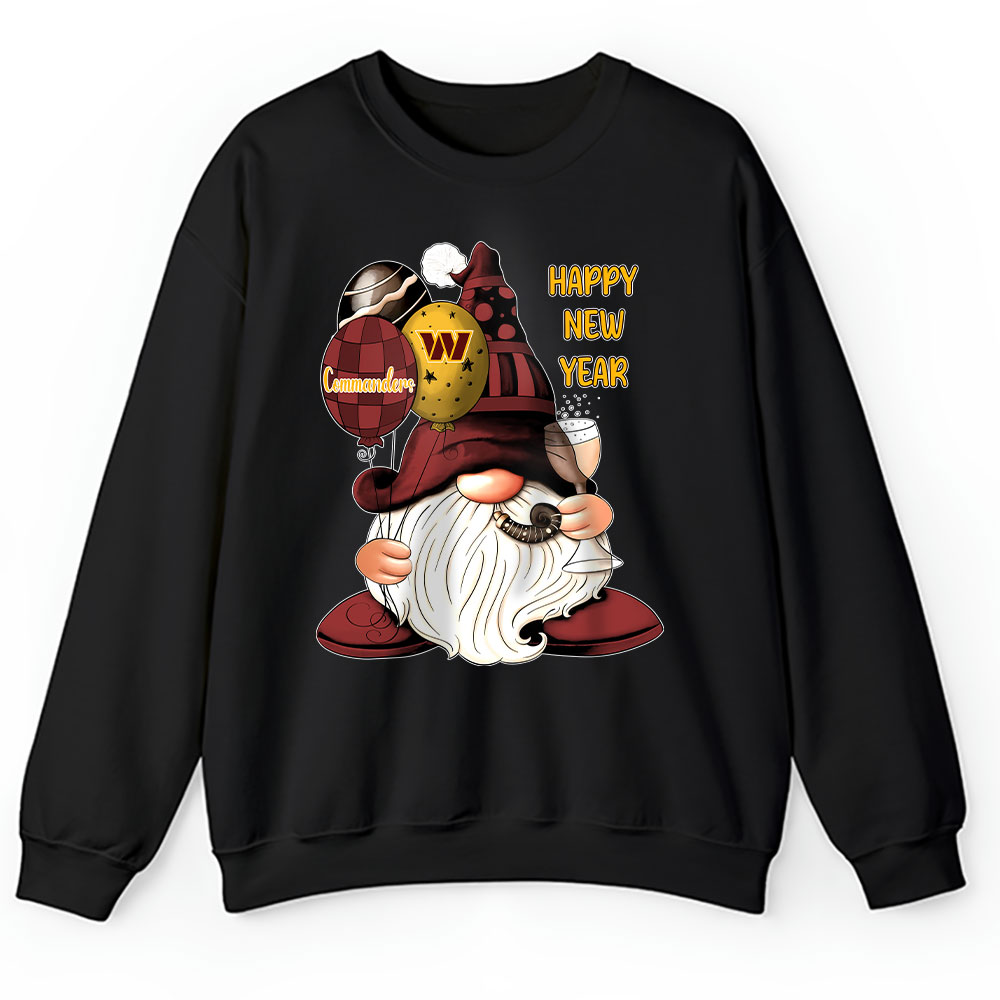 Washington-Commanders-Happy-New-Year-NFL-Gift-For-Fan-Cute-Gnomes-Unisex-Sweatshirt-TAS23186 Washington Commanders Happy New Year NFL Gift For Fan Cute Gnomes Unisex Sweatshirt TAS23186