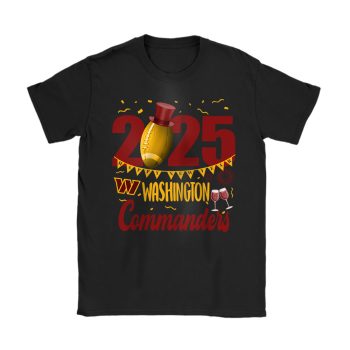 Washington Commanders Happy New Year NFL Gift For Fan Unisex T-Shirt Cotton Tee TAT23185