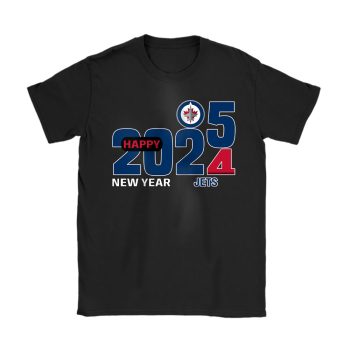 Winnipeg Jets Happy New Year NHL Gift For Fan Hello 2025 Unisex T-Shirt Cotton Tee TAT22351