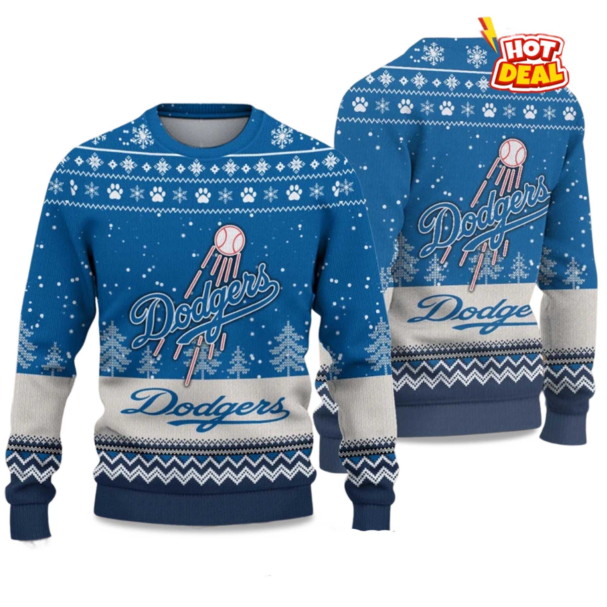 2025 LA Dodgers Ugly Christmas Sweater 2025 LA Dodgers Ugly Christmas Sweater