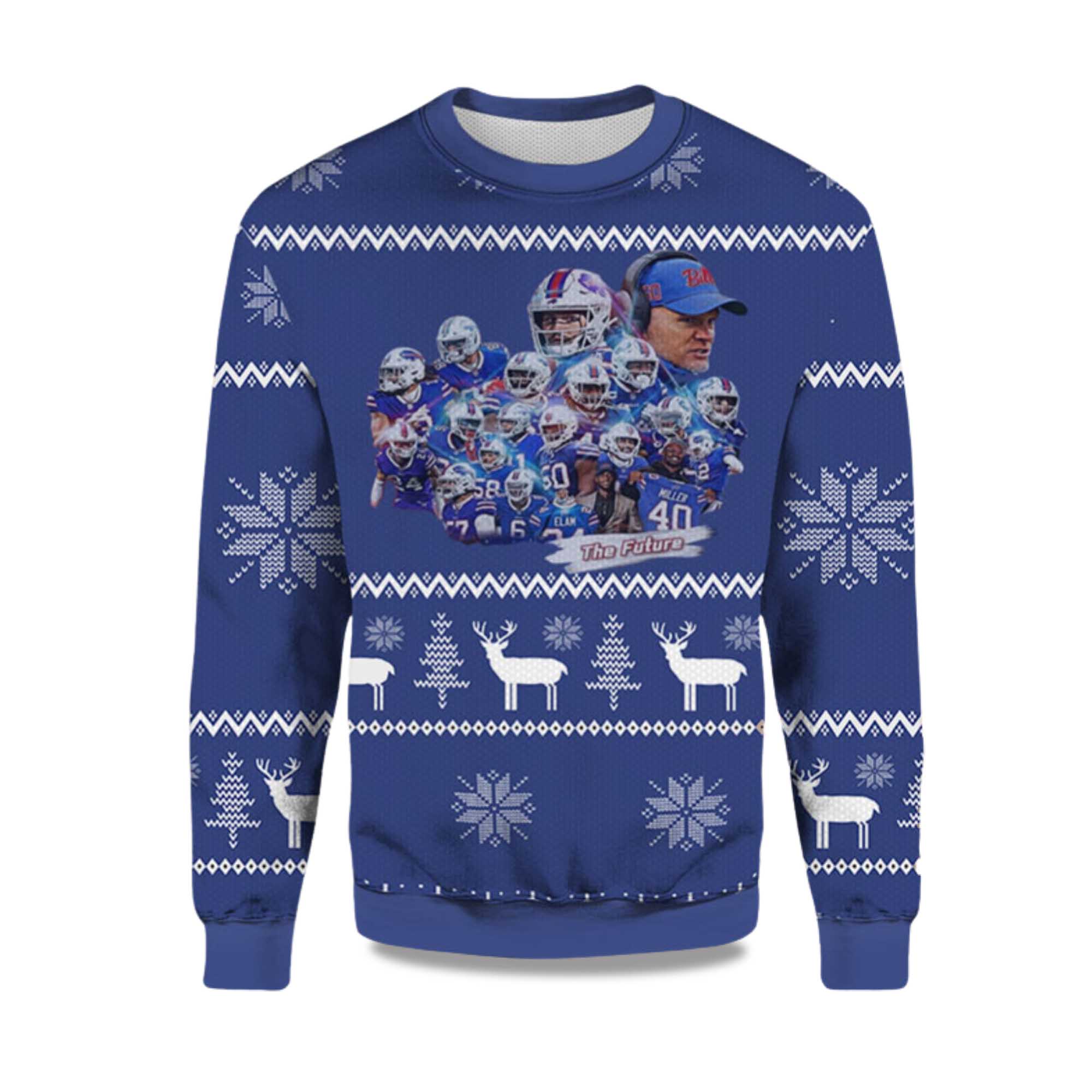 2025 The Future Of Bills Ugly Christmas Sweater 2025 The Future Of Bills Ugly Christmas Sweater