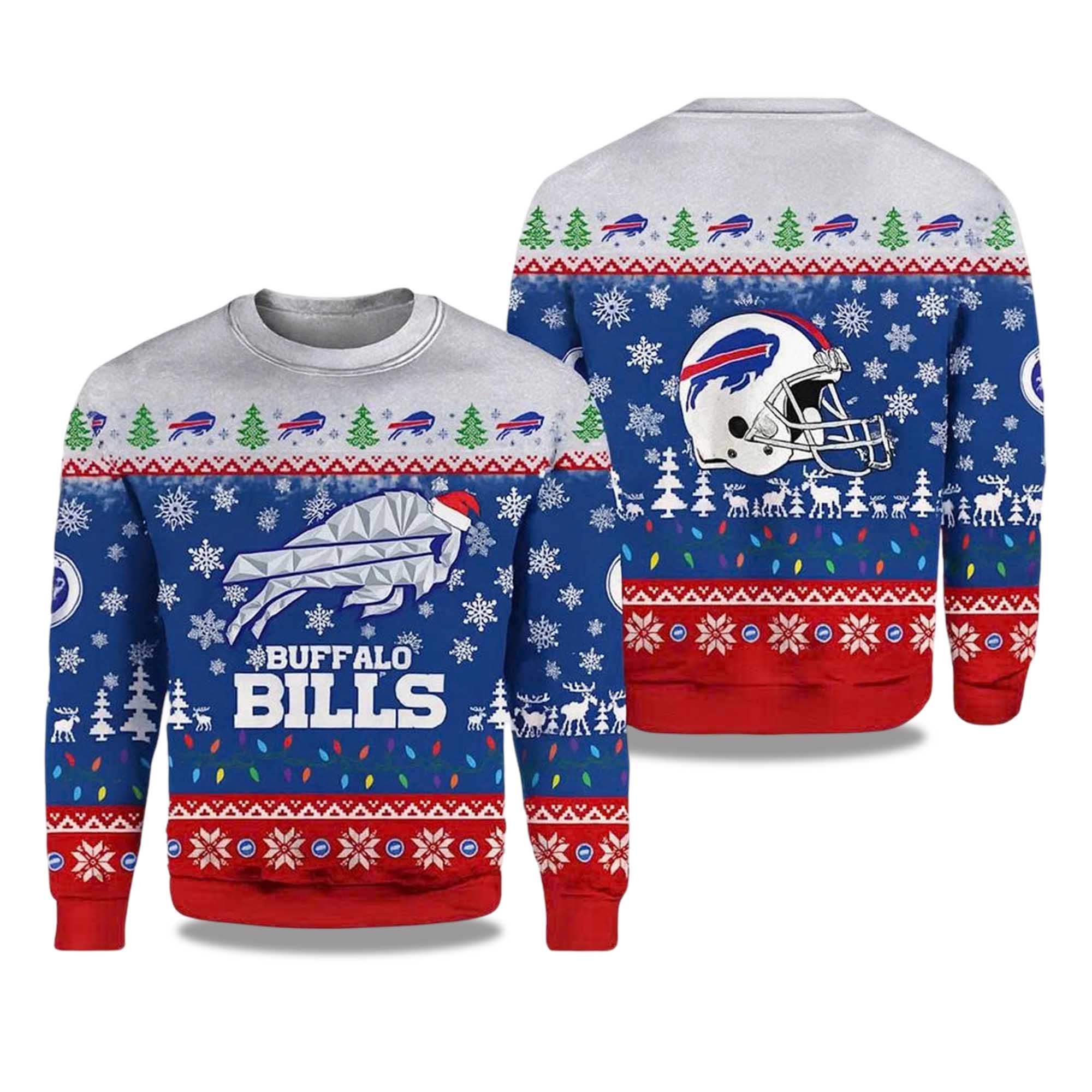 Buffalo Bills 2025-2026 Rivalries Cold Front Ugly Christmas Sweater Buffalo Bills 2025-2026 Rivalries Cold Front Ugly Christmas Sweater