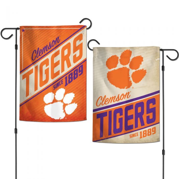Clemson-Tigers-College-Vault-2-Sided-Garden-Flag-Yard-Banner Clemson Tigers College Vault 2 Sided Garden Flag Yard Banner