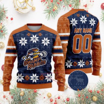 ECHL Greenville Swamp Rabbits Special Christmas Ugly Sweater