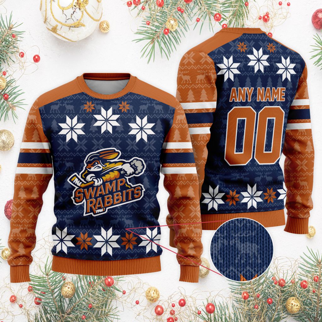 ECHL-Greenville-Swamp-Rabbits-Special-Christmas-Ugly-Sweater ECHL Greenville Swamp Rabbits Special Christmas Ugly Sweater