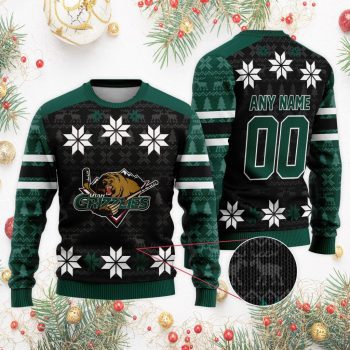ECHL Utah Grizzlies Special Christmas Ugly Sweater