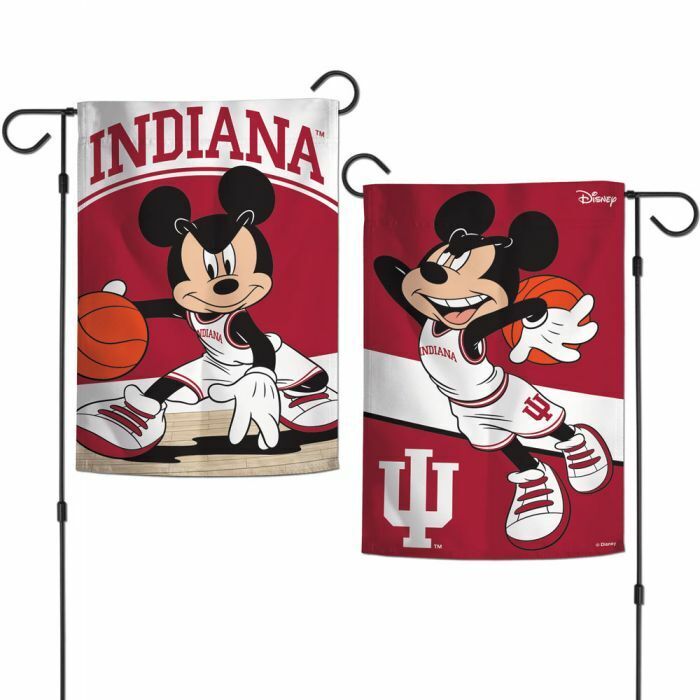Indiana-Hoosiers-Mickey-Mouse-2-Sided-Garden-Flag-Yard-Banner-Disney Indiana Hoosiers Mickey Mouse 2 Sided Garden Flag Yard Banner Disney