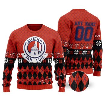 LIGA MX Atletico San Luis Special Christmas Ugly Sweater