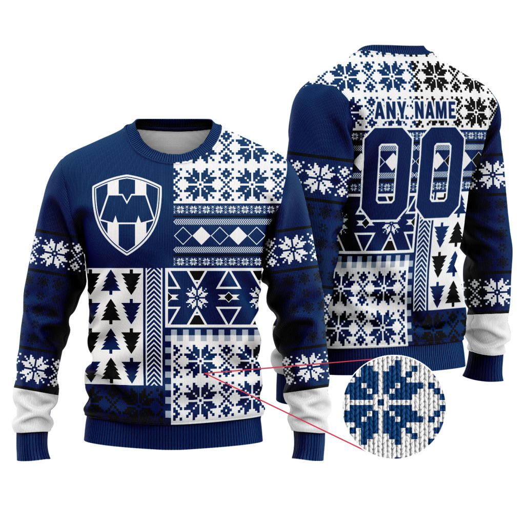 LIGA-MX-C.F.-Monterrey-Special-Christmas-Ugly-Sweater LIGA MX C.F. Monterrey Special Christmas Ugly Sweater