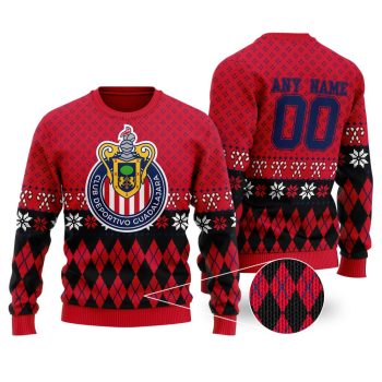 LIGA MX Chivas Guadalajara Special Christmas Ugly Sweater