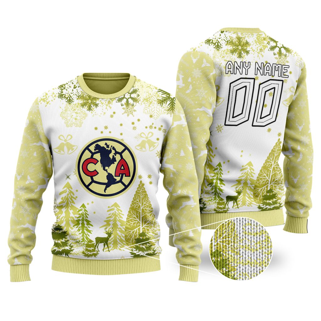 LIGA-MX-Club-America-Special-Christmas-Ugly-Sweater LIGA MX Club America Special Christmas Ugly Sweater