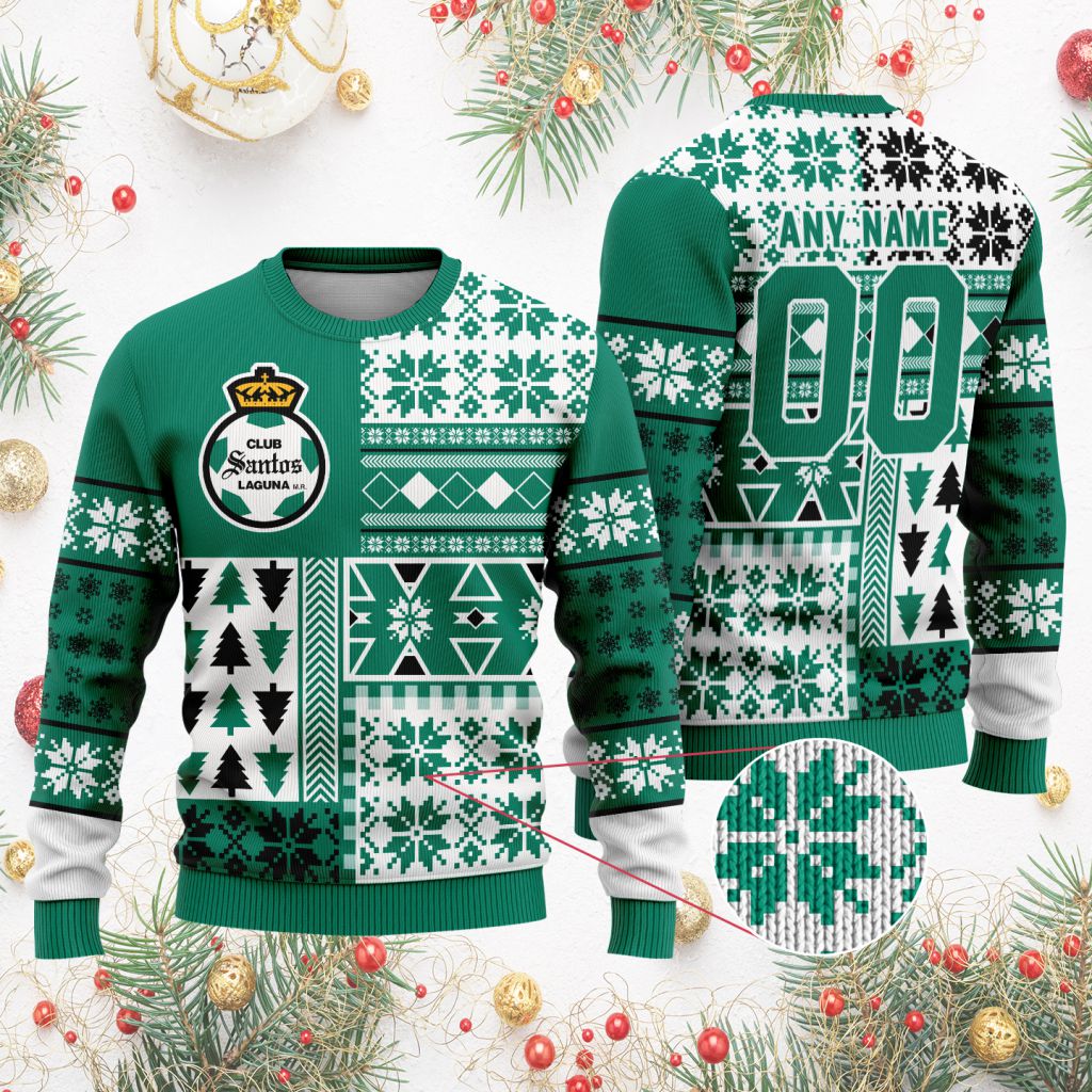 LIGA-MX-Club-Santos-Laguna-Special-Christmas-Ugly-Sweater-1