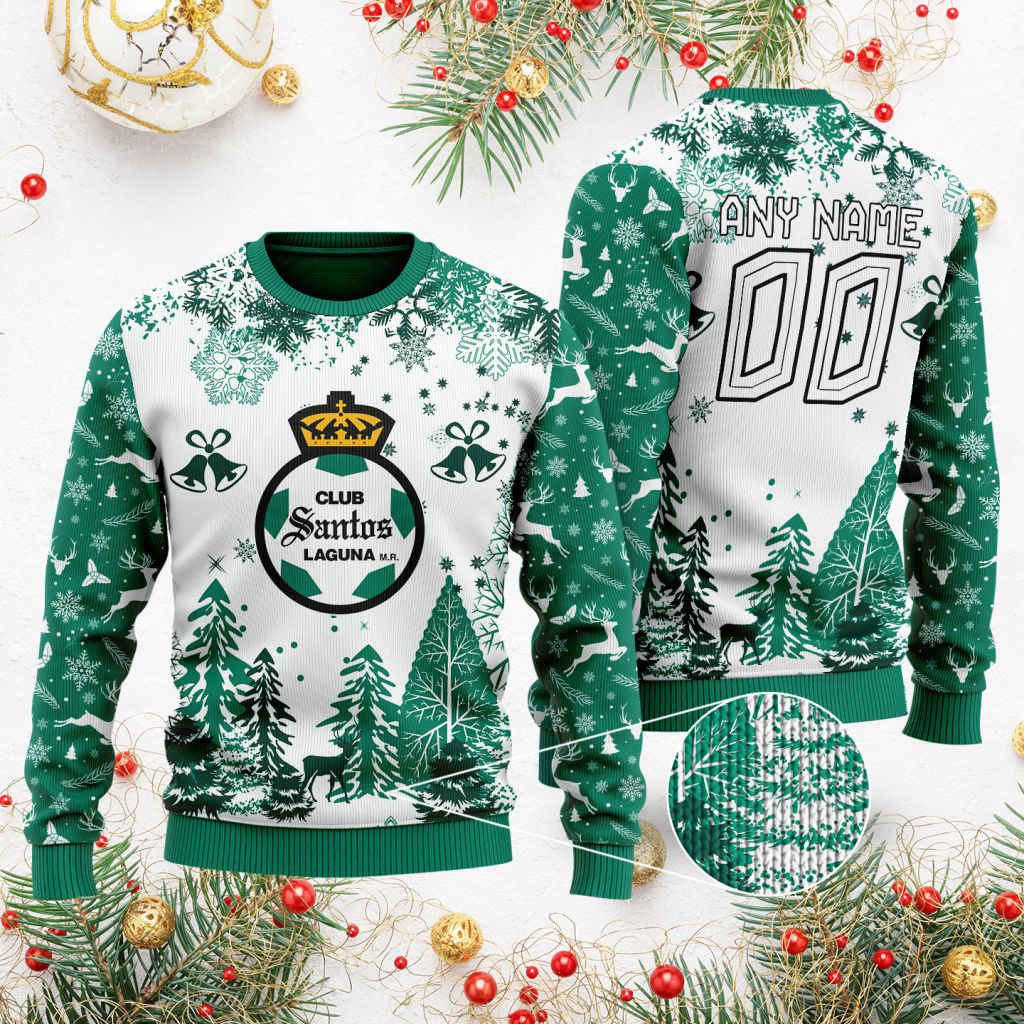 LIGA-MX-Club-Santos-Laguna-Special-Christmas-Ugly-Sweater-1