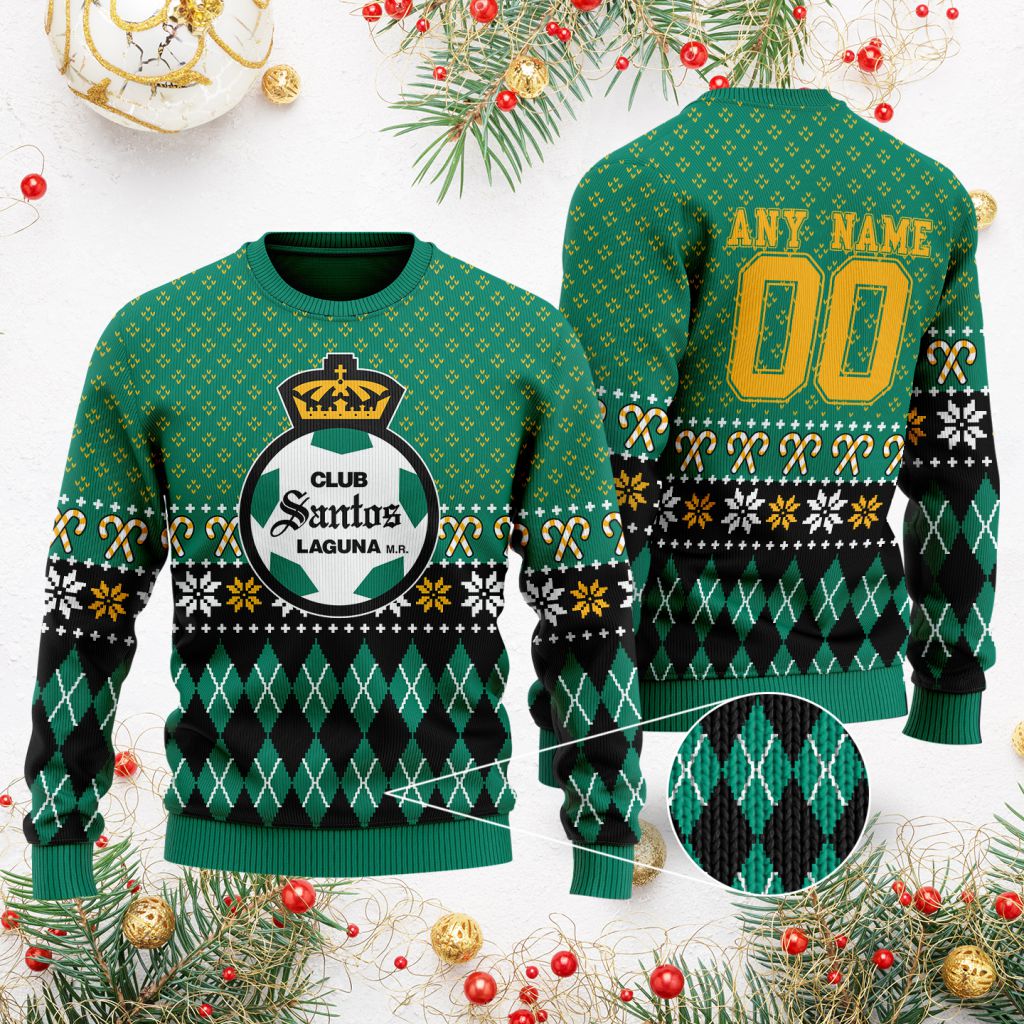 LIGA-MX-Club-Santos-Laguna-Special-Christmas-Ugly-Sweater-1