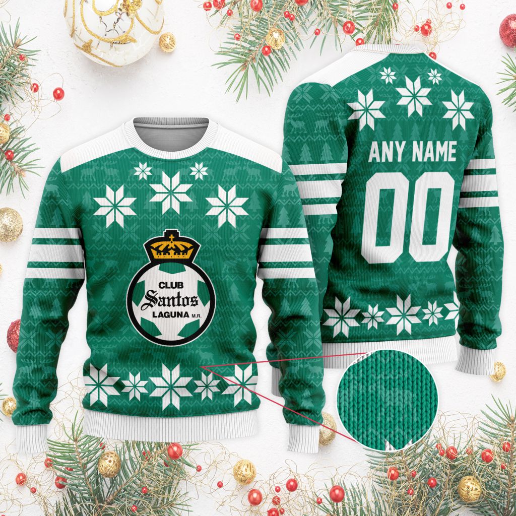 LIGA-MX-Club-Santos-Laguna-Special-Christmas-Ugly-Sweater-1