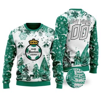 LIGA MX Club Santos Laguna Special Christmas Ugly Sweater