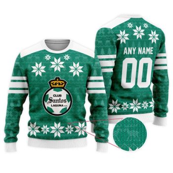 LIGA MX Club Santos Laguna Special Christmas Ugly Sweater