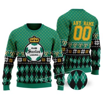 LIGA MX Club Santos Laguna Special Christmas Ugly Sweater