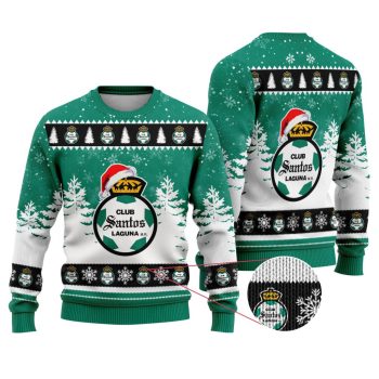 LIGA MX Club Santos Laguna Special Christmas Ugly Sweater