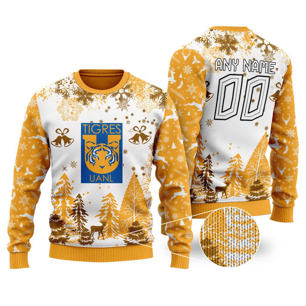 LIGA-MX-Tigres-UANL-Special-Christmas-Ugly-Sweater LIGA MX Tigres UANL Special Christmas Ugly Sweater