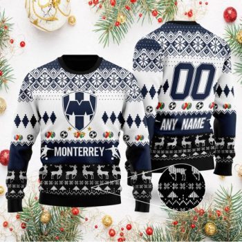 Liga MX C.F. Monterrey Personalized Name/Number Ugly Sweater