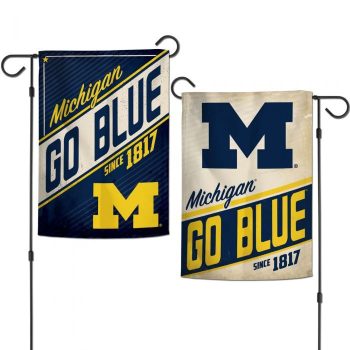 Michigan Wolverines College Vault 2 Sided Garden Flag Yard Banner NCAA