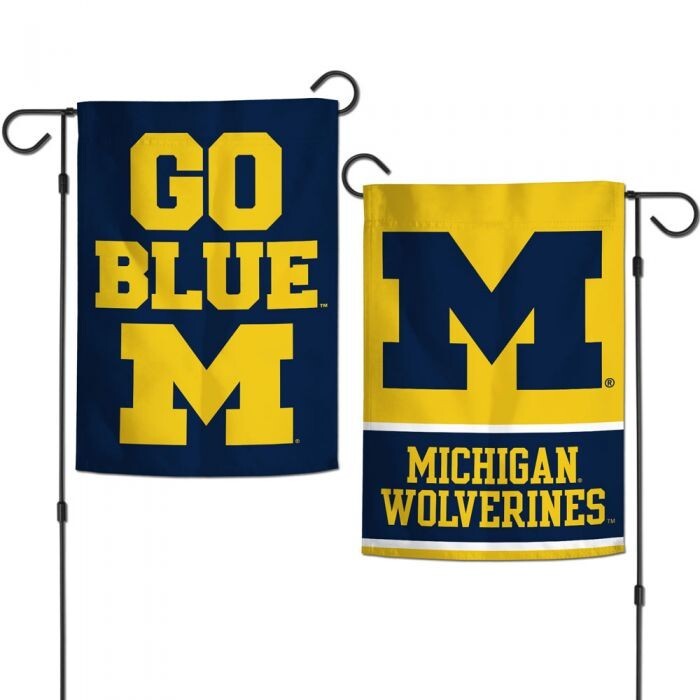 Michigan-Wolverines-Exclusive-Double-Sided-Garden-Flag-Yard-Banner-NCAA Michigan Wolverines Exclusive Double Sided Garden Flag Yard Banner NCAA