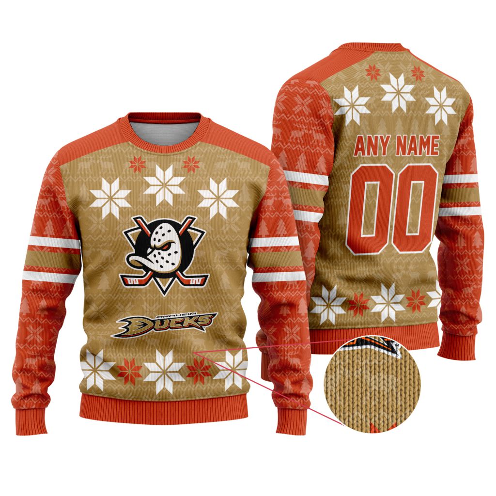 NHL-Anaheim-Ducks-Special-Ugly-Sweater-For-Christmas NHL Anaheim Ducks Special Ugly Sweater For Christmas