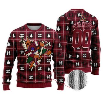 NHL Arizona Coyotes Personalized Ugly Sweater For Christmas
