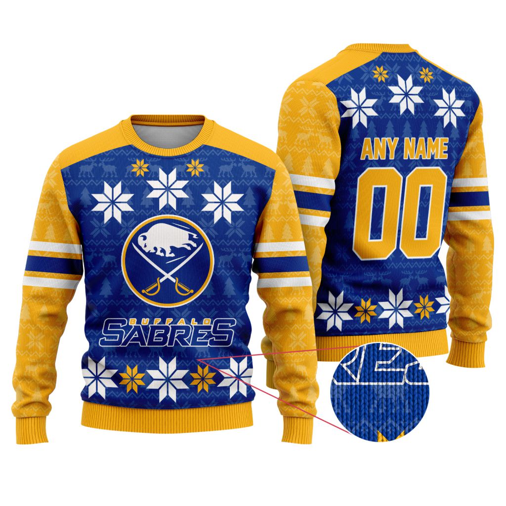 NHL-Buffalo-Sabres-Special-Ugly-Sweater-For-Christmas NHL Buffalo Sabres Special Ugly Sweater For Christmas
