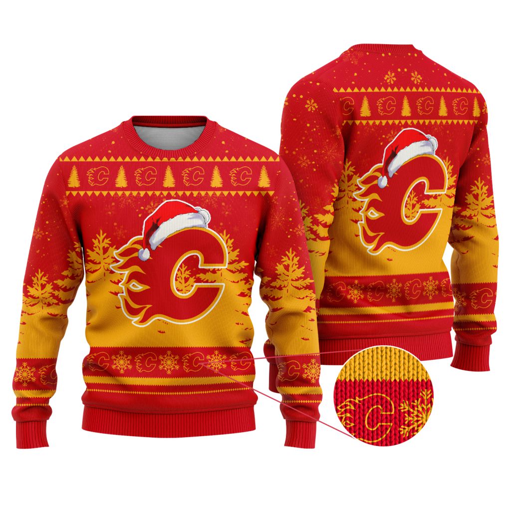 NHL-Calgary-Flames-Special-Christmas-Ugly-Sweater NHL Calgary Flames Special Christmas Ugly Sweater