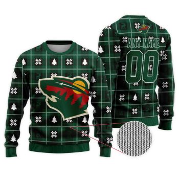 NHL Minnesota Wild Personalized Ugly Sweater For Christmas