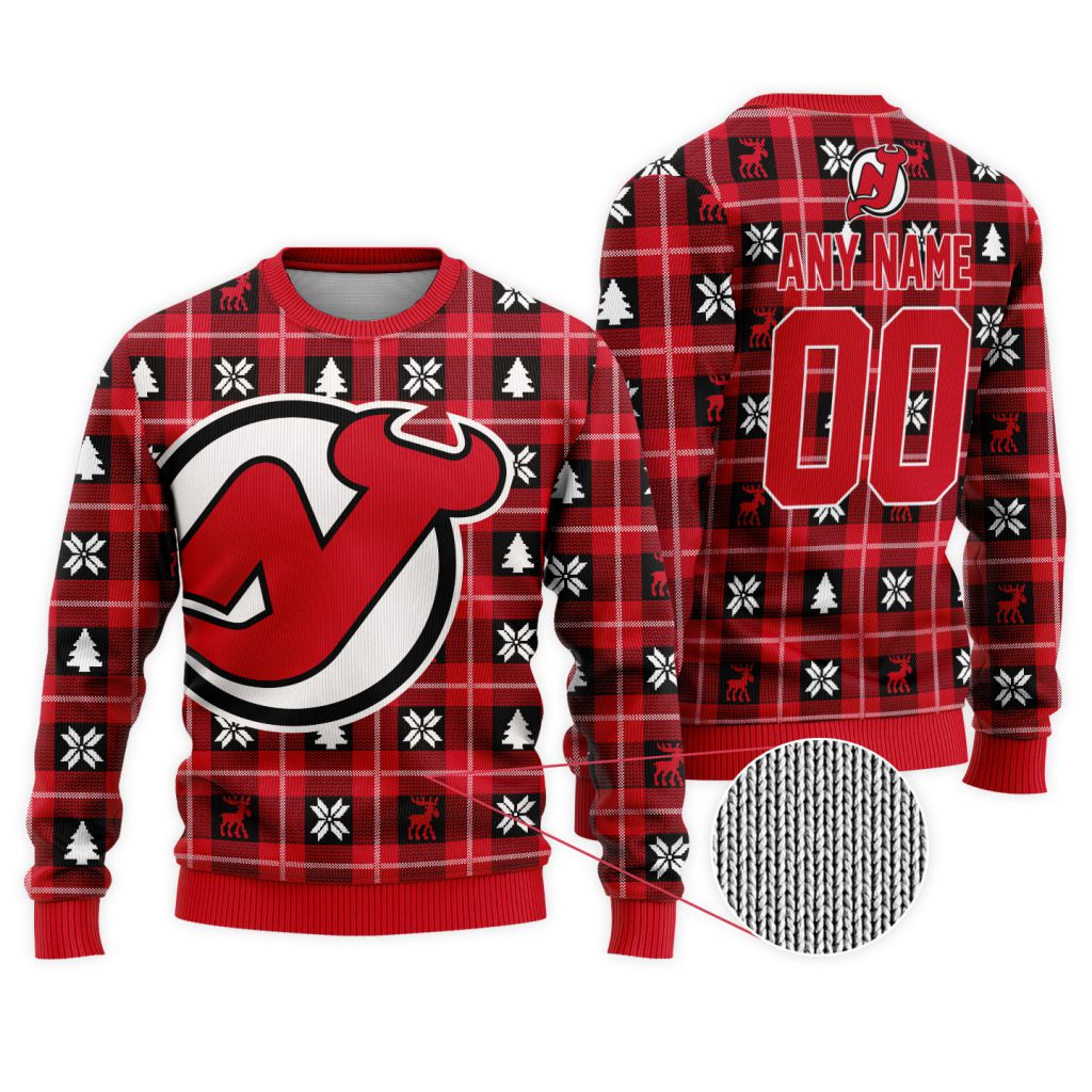 NHL-New-Jersey-Devils-Personalized-Ugly-Sweater-For-Christmas NHL New Jersey Devils Personalized Ugly Sweater For Christmas