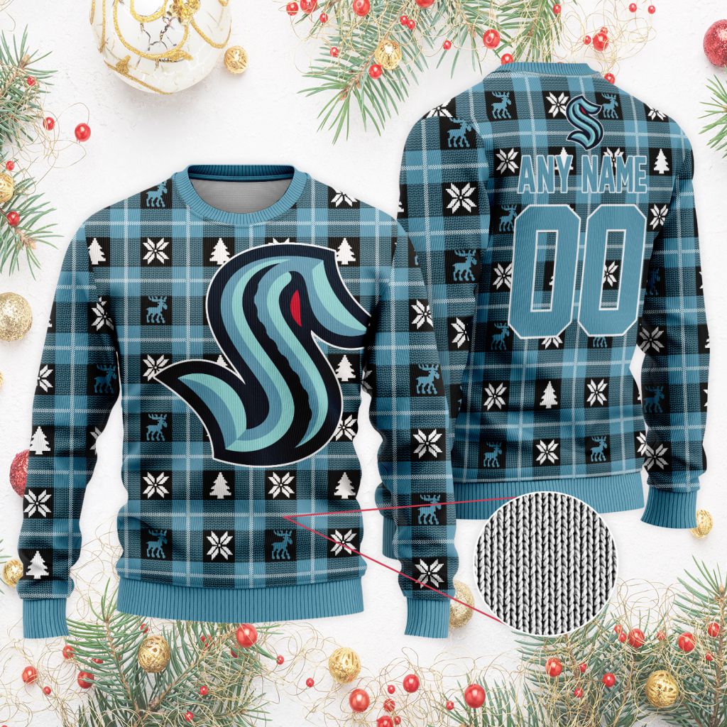 NHL-Seattle-Kraken-Personalized-Ugly-Sweater-For-Christmas-1
