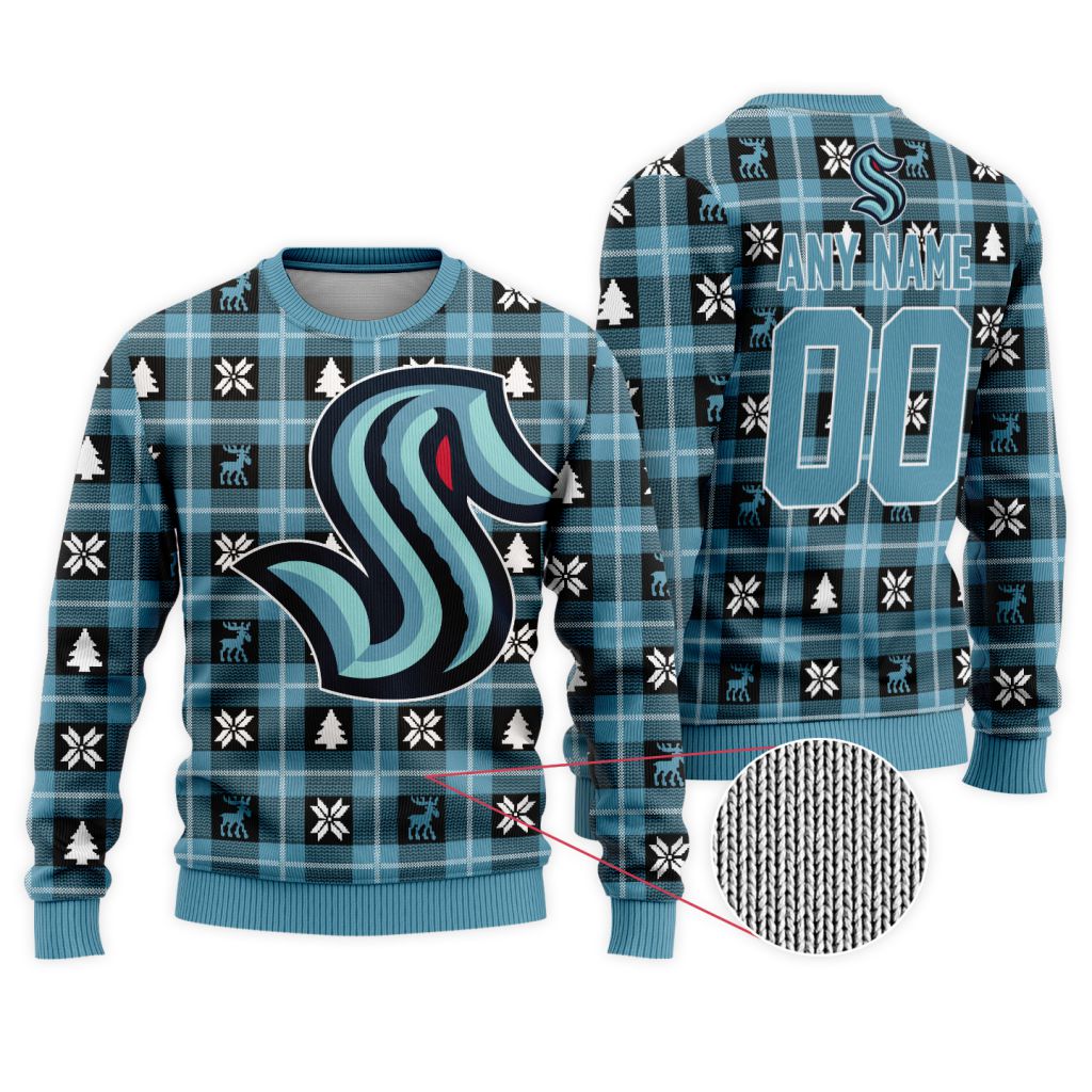 NHL-Seattle-Kraken-Personalized-Ugly-Sweater-For-Christmas NHL Seattle Kraken Personalized Ugly Sweater For Christmas