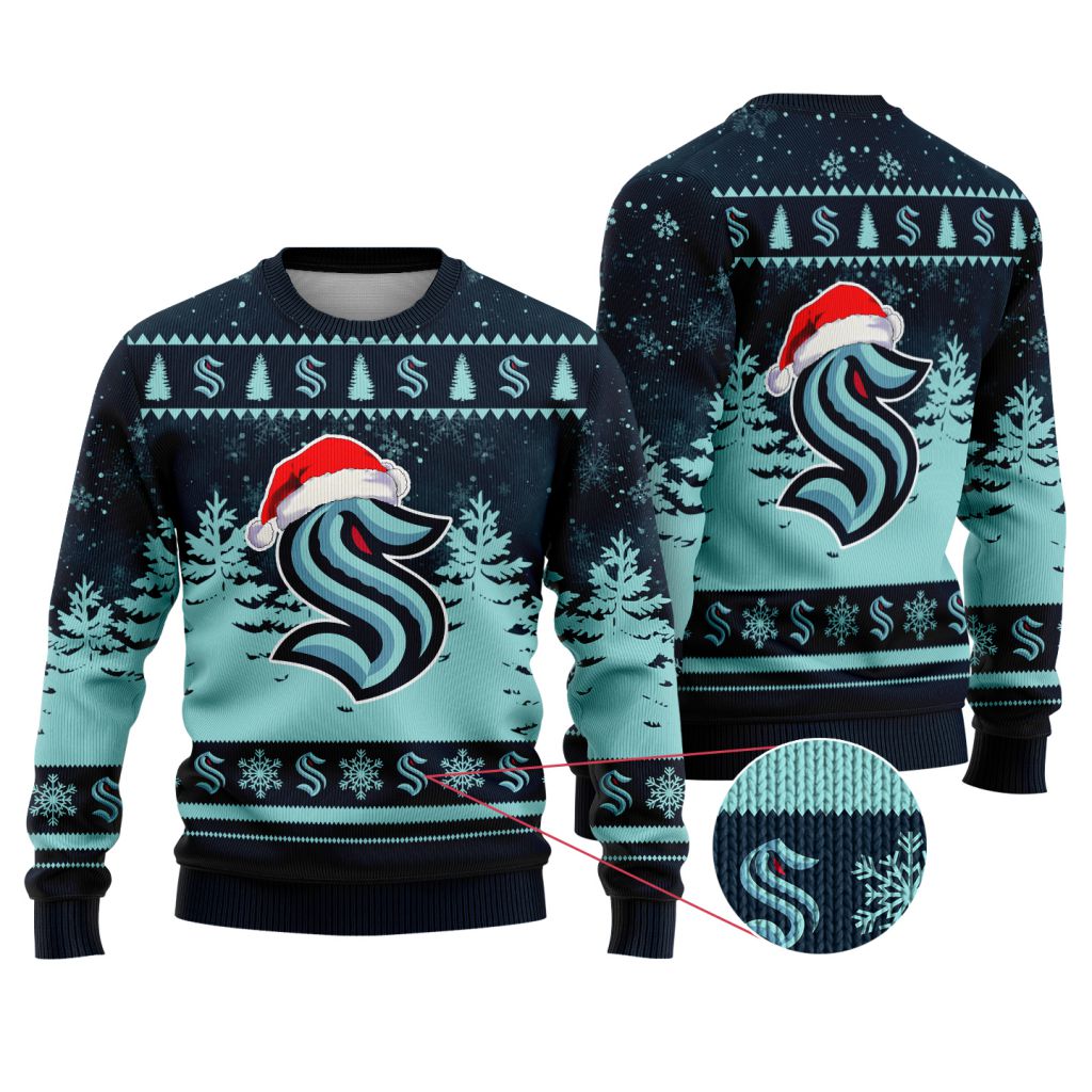 NHL-Seattle-Kraken-Special-Christmas-Ugly-Sweater NHL Seattle Kraken Special Christmas Ugly Sweater
