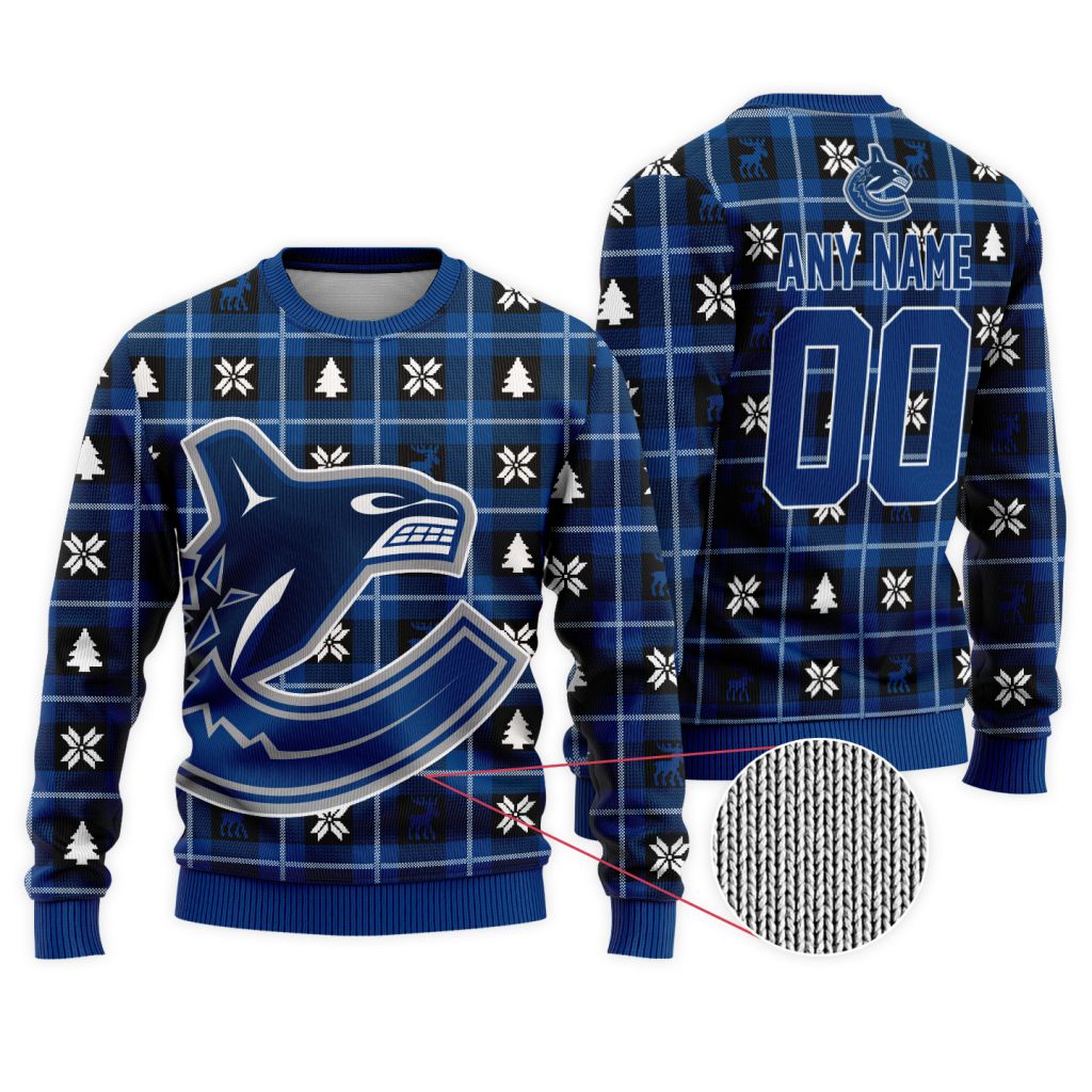 NHL-Vancouver-Canucks-Personalized-Ugly-Sweater-For-Christmas NHL Vancouver Canucks Personalized Ugly Sweater For Christmas