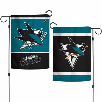 San Jose Sharks 2 Sided Garden Flag Yard Banner