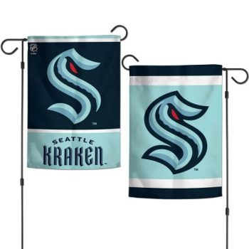 Seattle Kraken Inaugural Season 2 Sided Garden Flag Yard Banner