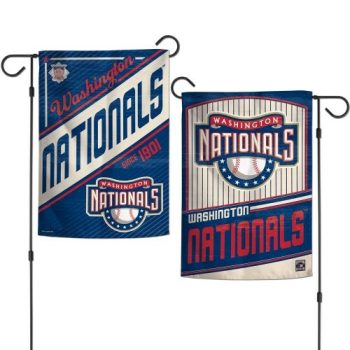 Washington Nationals 2 Sided Garden Flag Yard Banner
