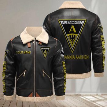 Alemannia Aachen Leather Jacket - Black