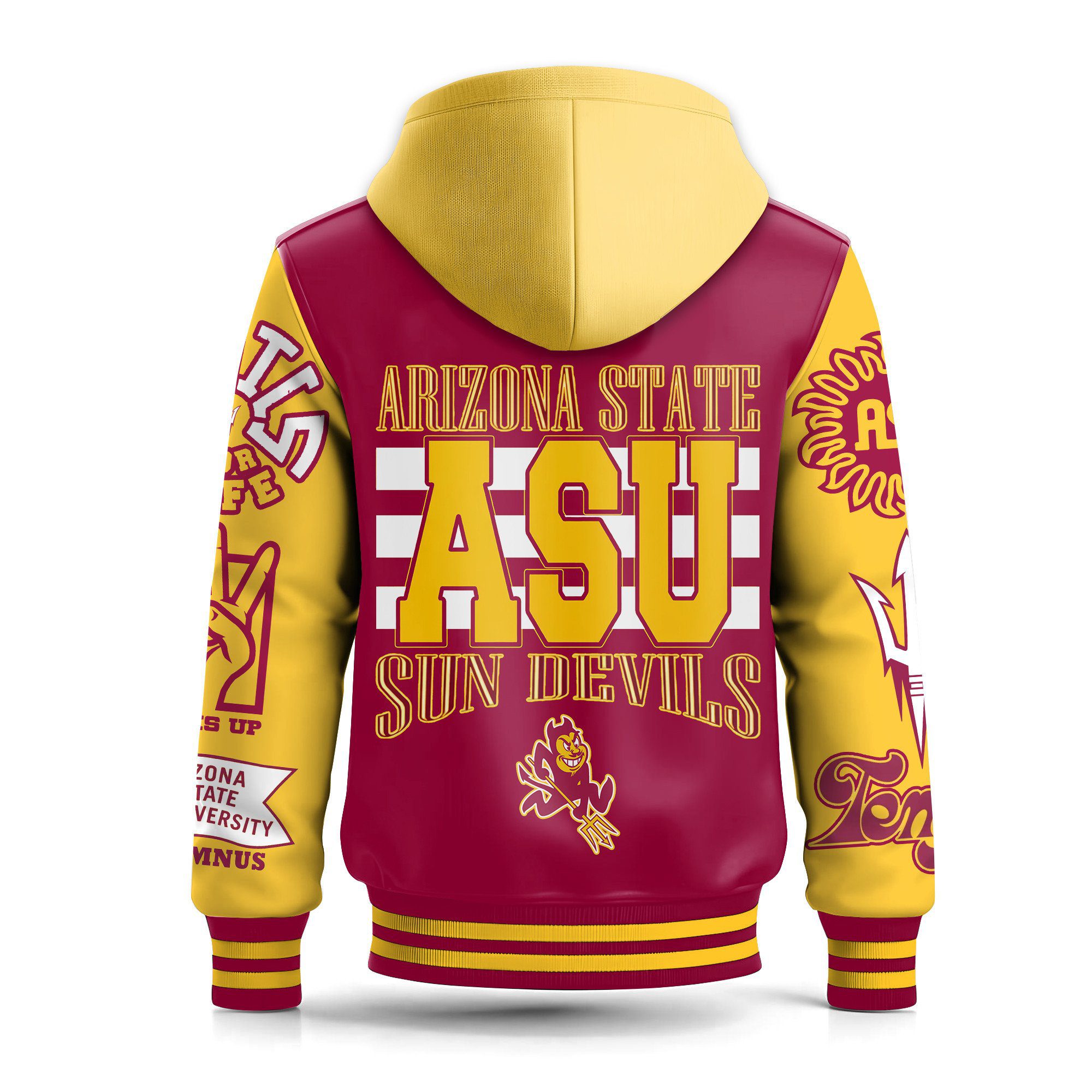 Arizona-State-Sun-Devils-Special-Hooded-Baseball-Jacket-Varsity-Jacket-CHB1248-2