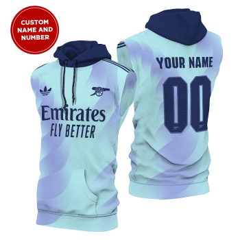 Arsenal Premier League 2024 Third Sleeveless Hoodie 24/25 Season SCC1178